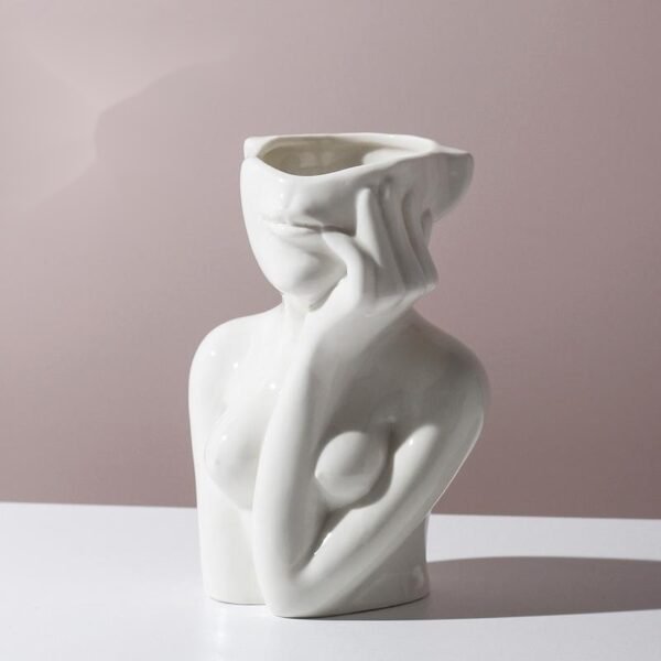 Stylish Feminine Ceramic Vase - Image 4